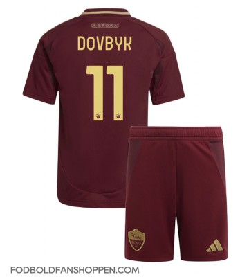 AS Roma Artem Dovbyk #11 Hjemmebanetrøje Børn 2024-25 Kortærmet (+ Korte bukser)
